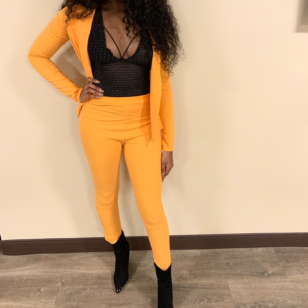 Boohoo Orange Two Piece!